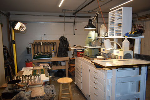 Lapidary art work shop for Santa Fe Stone Creations